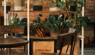 a room filled with wooden tables and chairs